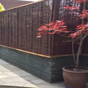 Heavy Framed Willow Fence Panel