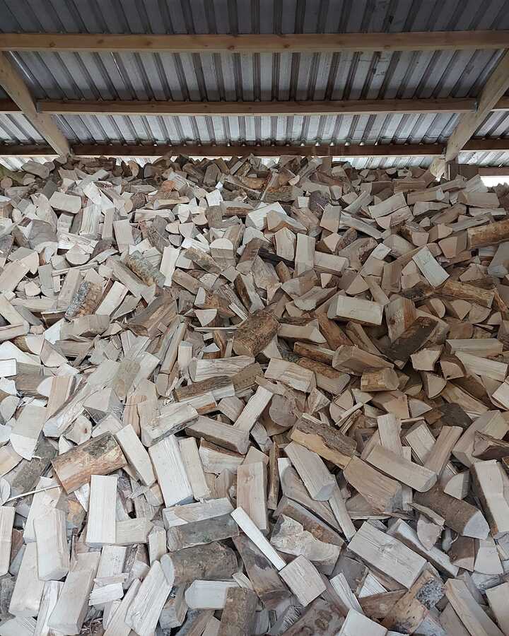 stacked firewood