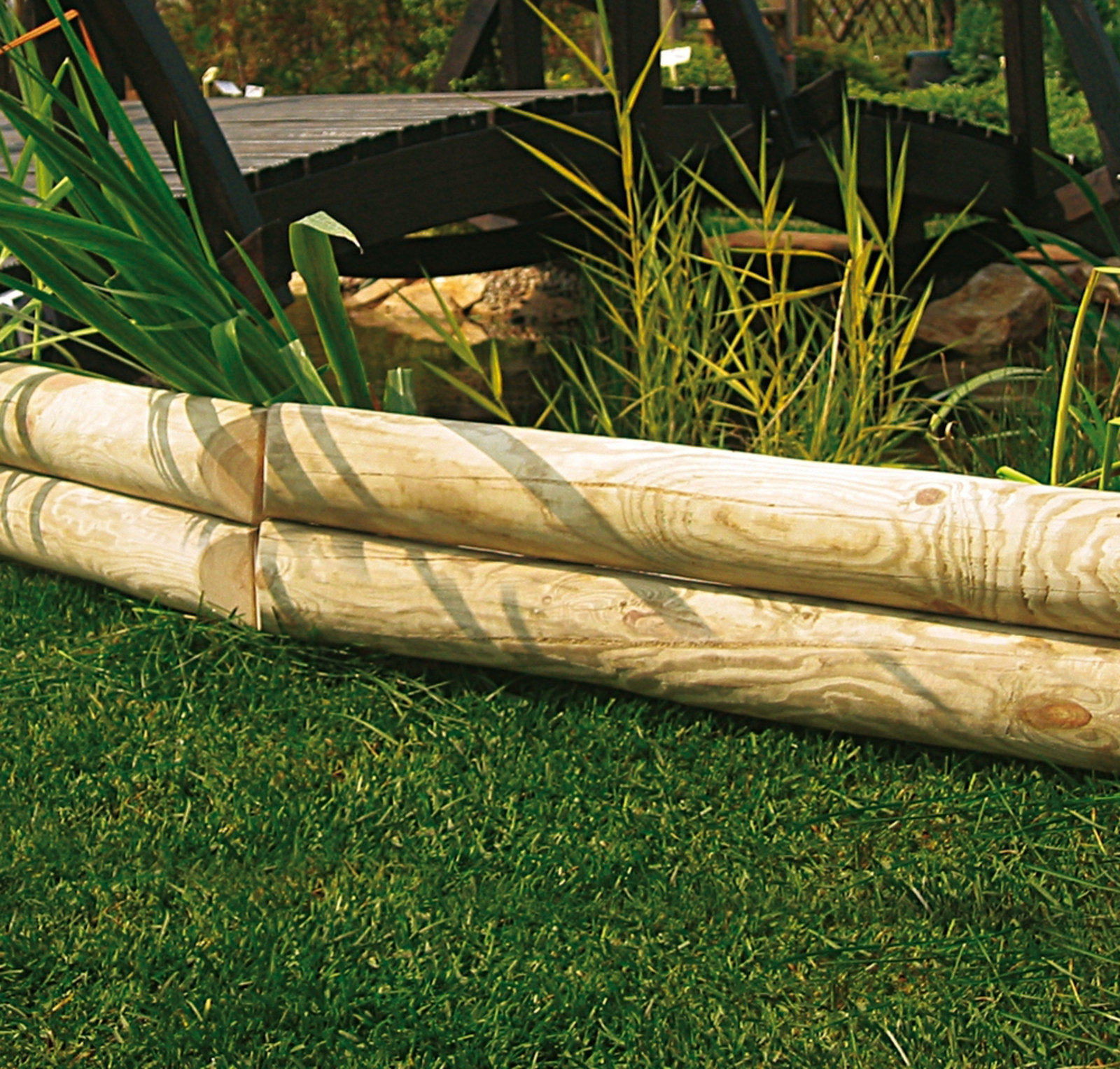 Log Boder Horizontal Log Border | Products | Fountain Timber