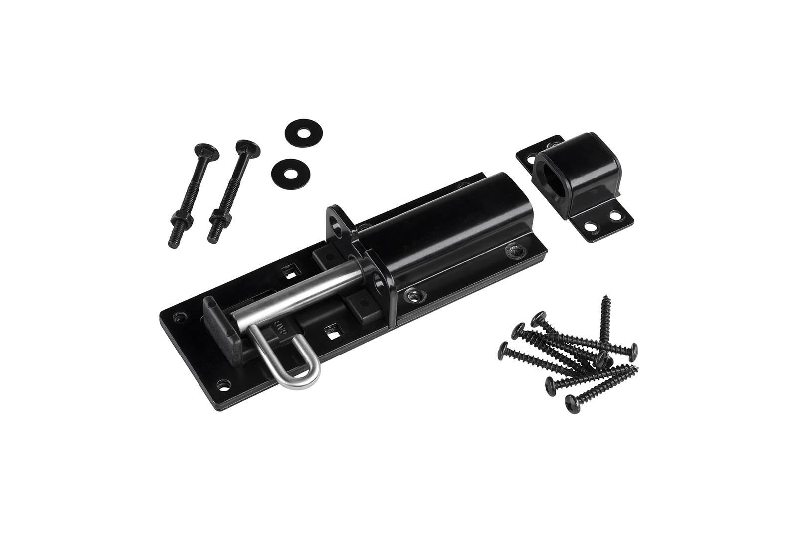 Advanced Hardware Heavy Padbolt 150mm Black 1.jpg