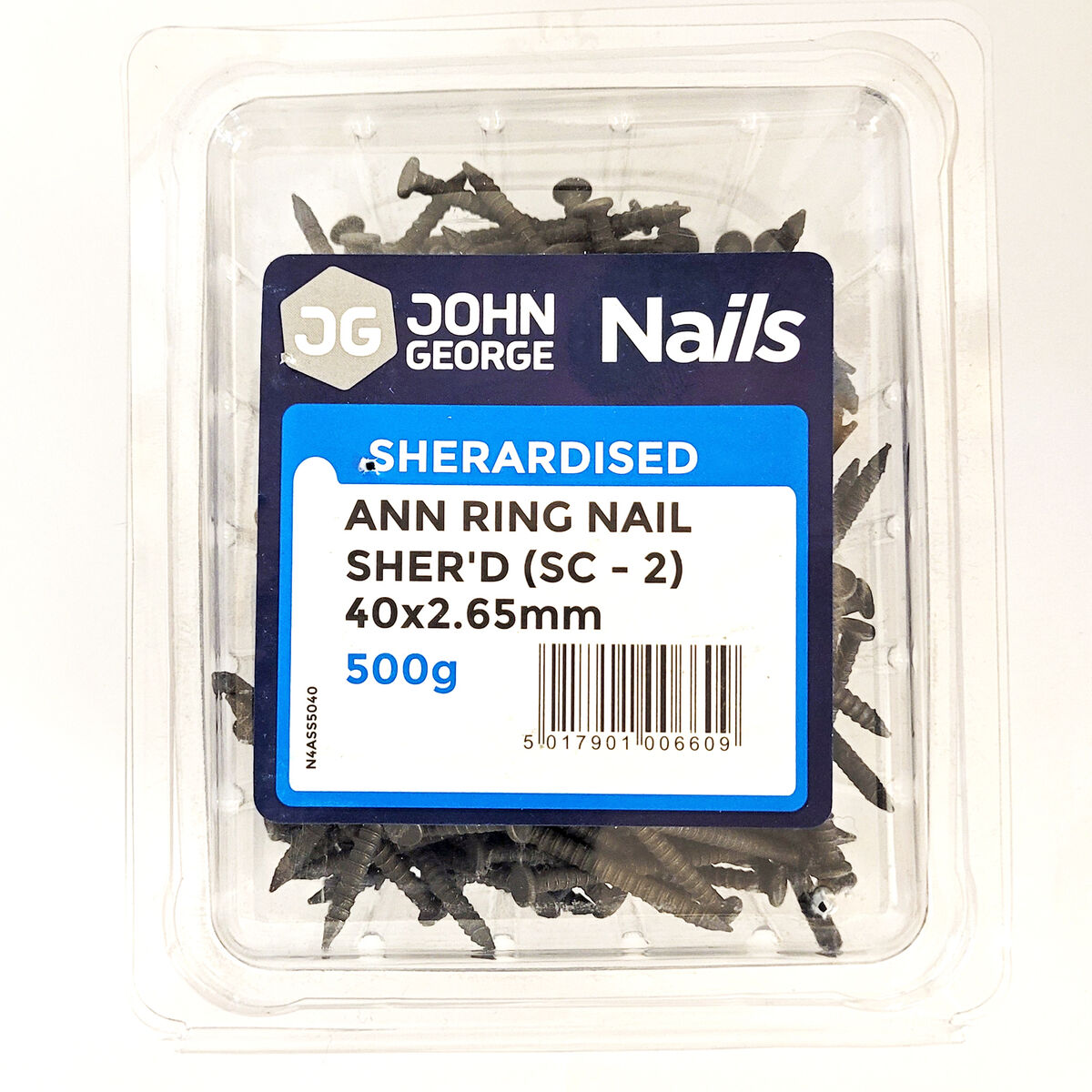 Cheapscrews Annular Ring Shank Nails – Bright Steel, 20mm To 75mm – UK Made