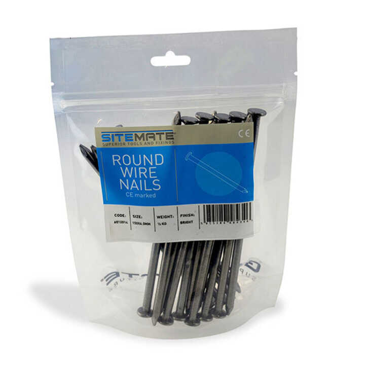Sitemate® Round Wire Nails - 500g Pack