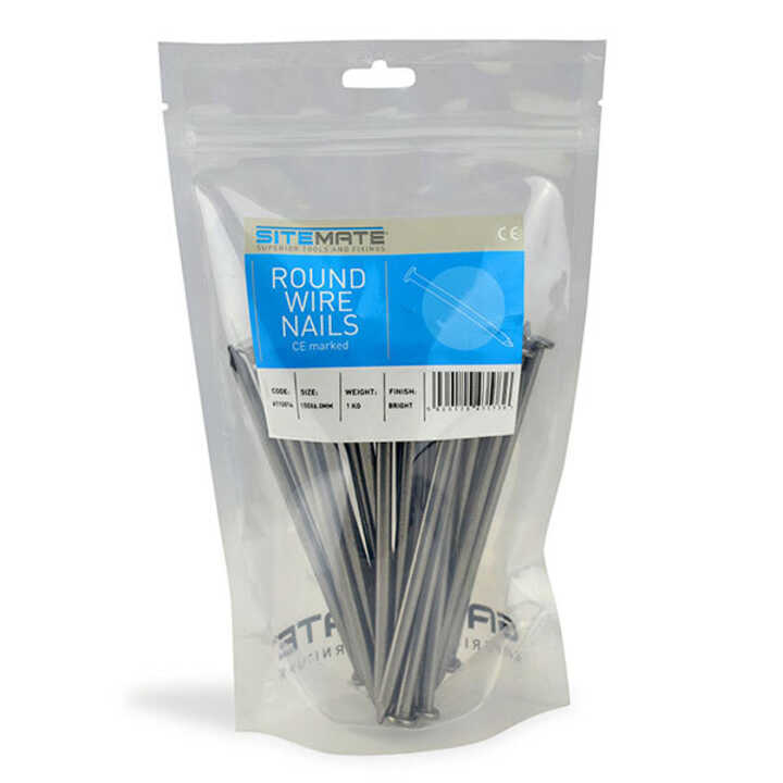 Sitemate® Round Wire Nails - 1Kg Pack