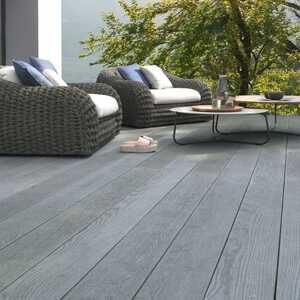 dark grey composite decking