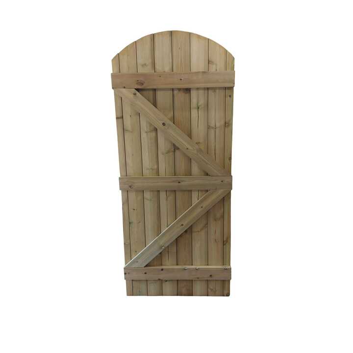 Tongue and Grooved Round Top Gate