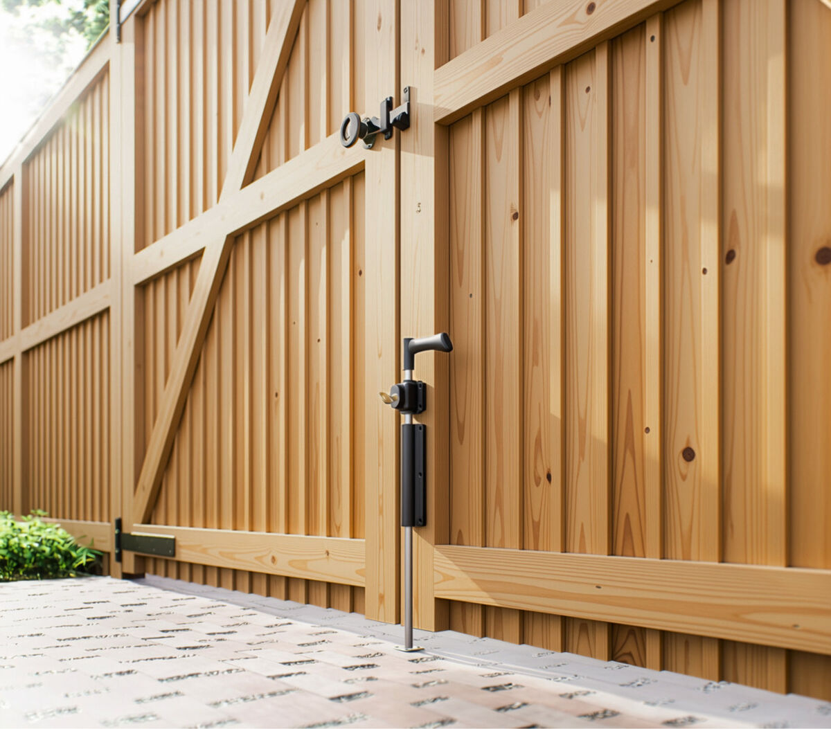 GateMate® Advanced Hardware Lockable Drop Bolt-Lifestyle.png