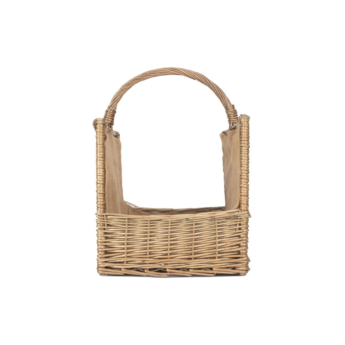 Open End Willow Log Basket with Hessian Lining-End-84148.jpg