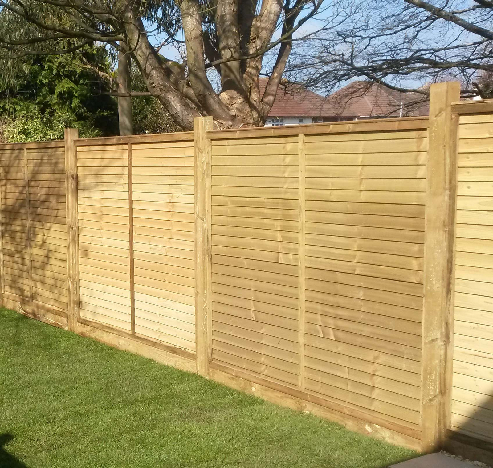 Pressure Treated Overlap Fence Panel | Products | Fountain Timber