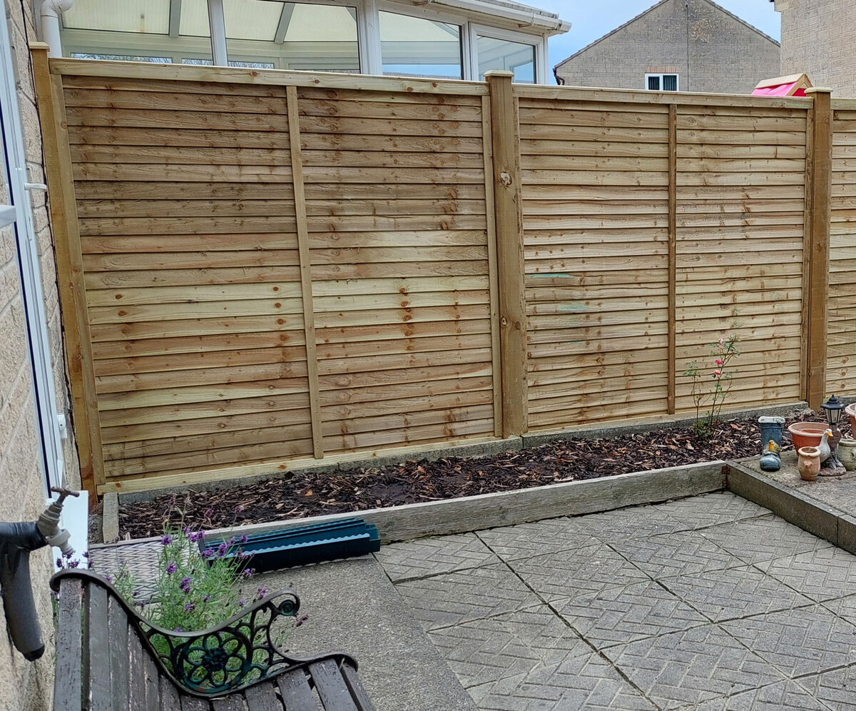 Pressure Treated Overlap Fence Panel | Products | Fountain Timber