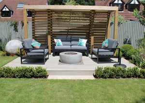 Seating area with Millboard Decking