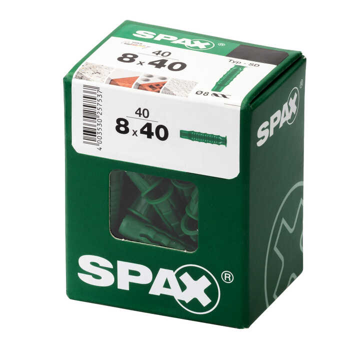 Spax Green Nylon Plugs