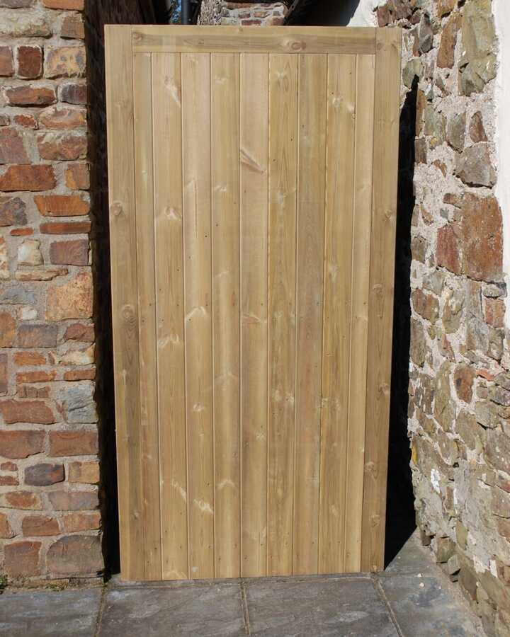 Framed ledge and braces tounge and groove garden gate