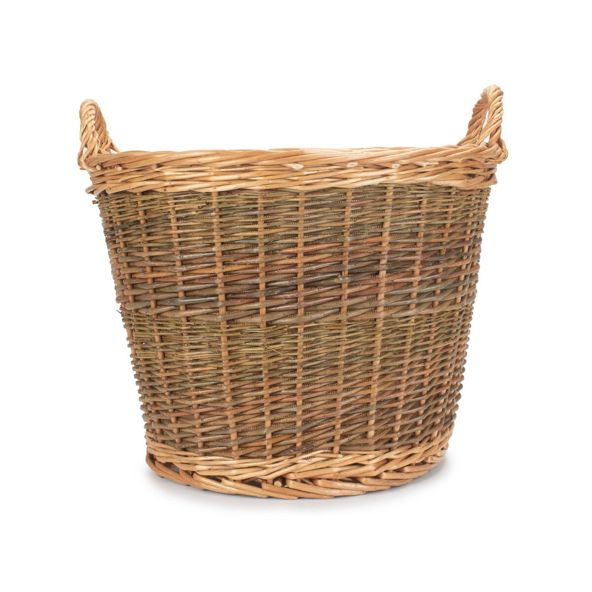 Willow Log Basket with Hessian Lining - Side - 84142.jpg