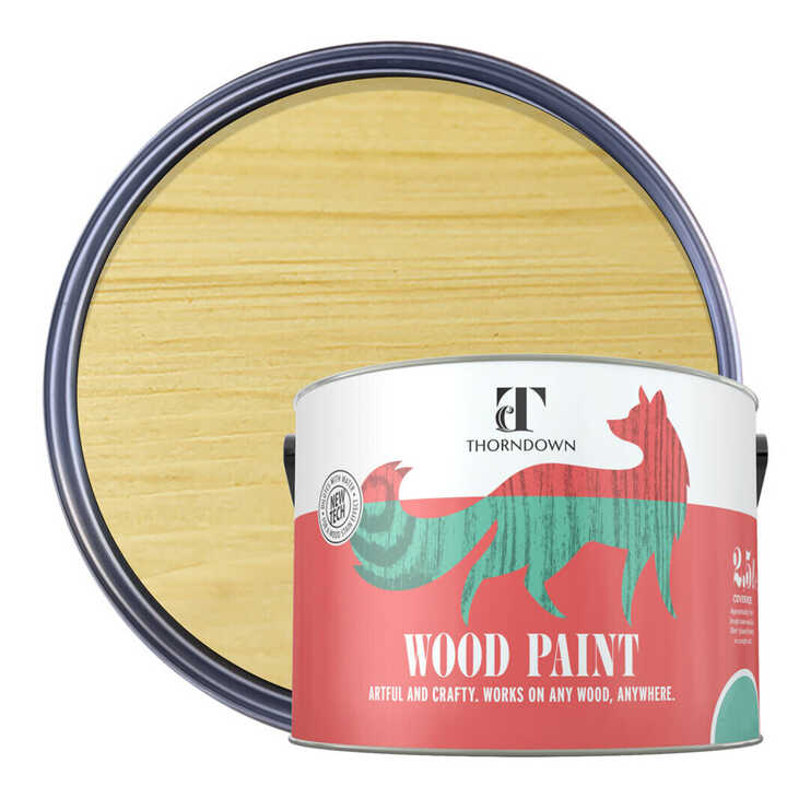 A can of Thorndown wood paint 
