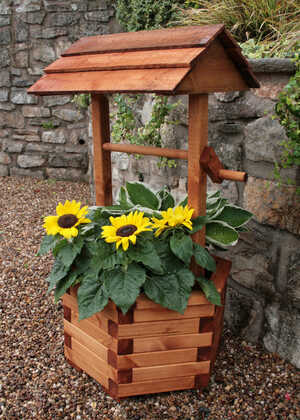 wishing well planter