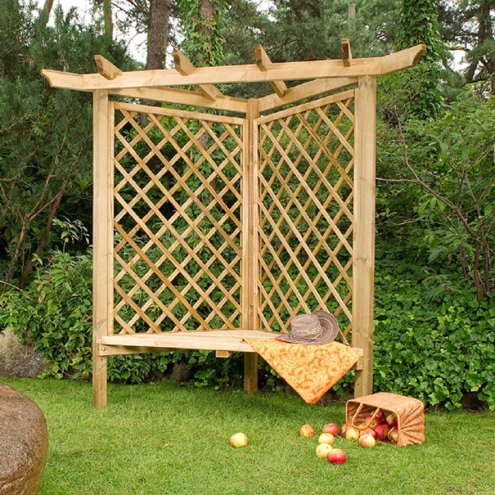 Corner Arbour Products Fountain Timber