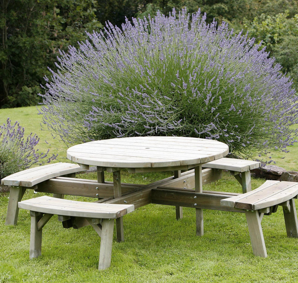 Woodford round on sale picnic table