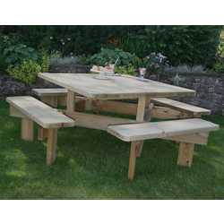 Commercial Square Picnic Table