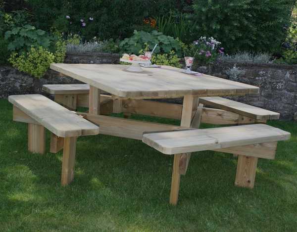 Commercial Square Picnic Table