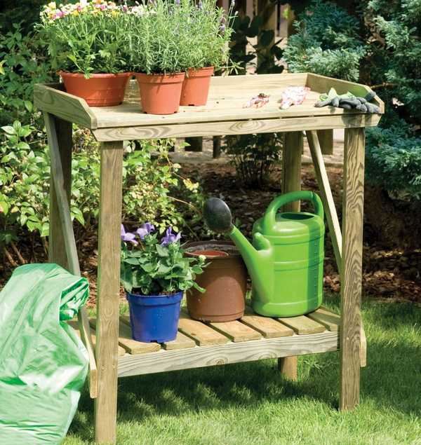 Potting Bench Products Fountain Timber