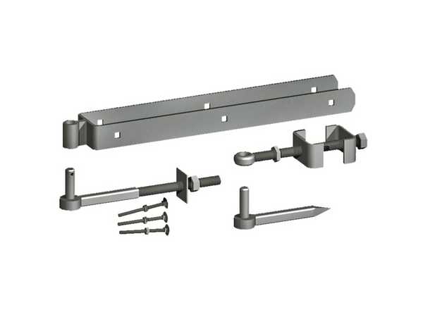 Galvanised Adjustable Field Gate Set